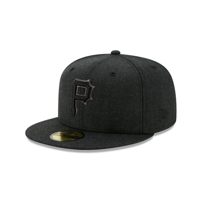 Pittsburgh Pirates Gorra | New Era MLB Heather 59fifty Fitted Cap Mexico - Negros